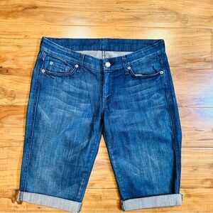 7 For All Mankind Jean Shorts, size 28, Like new!